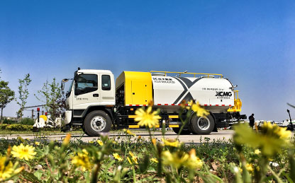 mg不朽情缘高压洗濯车在江苏徐州作业