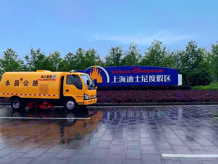 mg不朽情缘扫路车保洁上海迪士尼