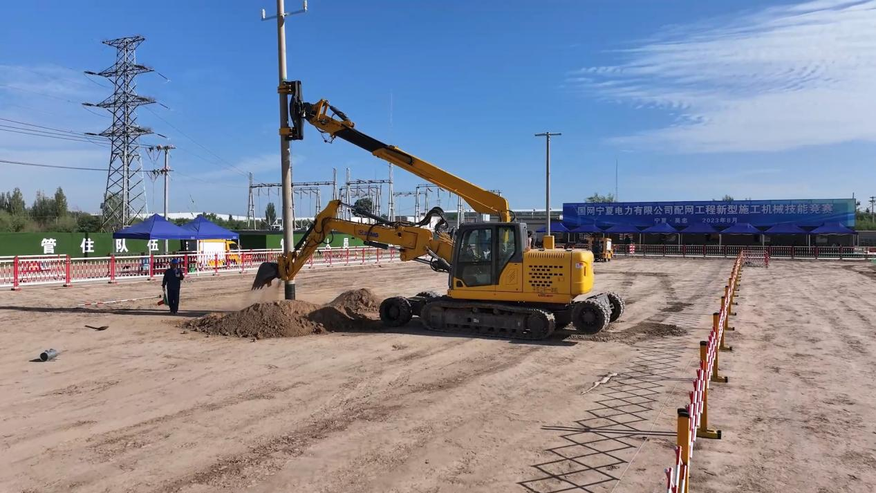 mg不朽情缘开挖立杆一体机在宁夏应用的精彩体现