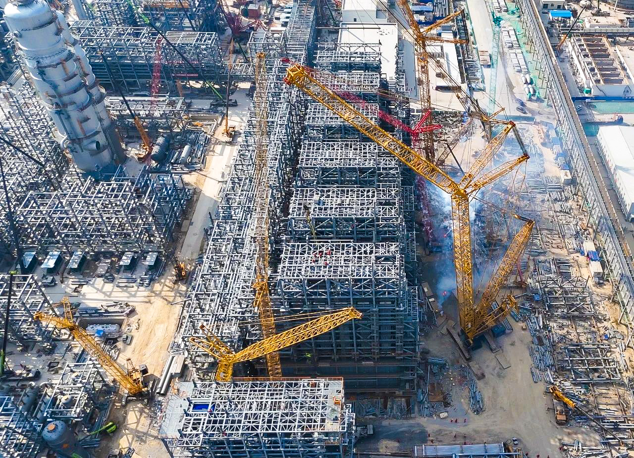 总重9000吨！XGC12000助力大型石化乙烯项目对流段？？？？？？？榈踝